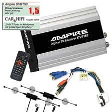  DVBT50 – DVB-T Diversity-Receiver + DVB-T-Antennen + Bild&Ton-Adapter für BMW 7er (E38) / 5er (E39) / 3er (E46) / X5 (E53) / X3 (E83) / Z4 SET