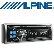 ALPINE CDE-114BTi – MP3/WMA/AAC CD RECEIVER (silver/blue)