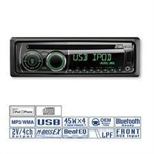 CLARION CZ201EG – USB / CD / MP3 / WMA Autoradio mit AUX-In (Grün)