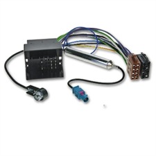 ACV 1324-45 - Audi / Seat / Skoda / VW ab 2002 ISO-Antennenadapter / Radioanschlusskabel Quadlock mit Phantomeinspeisung