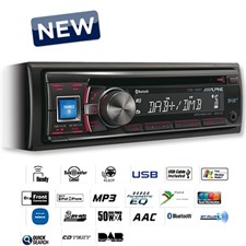ALPINE CDE-136BT - CD/MP3/AAC/WMA/USB-Receiver / DAB / DAB+ / DNB / UKW / MW / LW-Tuner /  RDS / DAB-Tuner / BLUETOOTH® (plus) / Disc Player / Sound Tuning für iPod®/iPhone® / Nokia