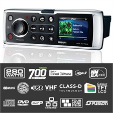 FUSION MS-AV700 - 700 Series Marine Stereo DVD / Sirius / MP3 / AM / FM / VHF / iPod / iPhone / AUX / USB Bootsradio