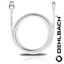 Oehlbach 60070 - i-Connect UM-B/U - Mobiles USB-Kabel, 1 x USB-Micro-B auf 1 x USB-A (1 Stück / 0,5 m / weiß)