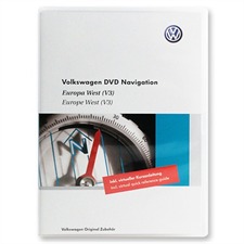 NAVTEQ Westeuropa - 1T0 051 859 D  - Original Volkswagen für RNS510 / RNS810 (V3 / 2008/2009 / DVD)