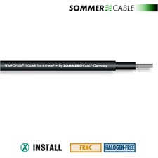 Sommer Cable 770-0601 - SC-TEMPOFLEX SOLAR TS06 - Photovoltaik-Modulverbindungskabel (1 m / 1x6 qmm / 6,6 mm / schwarz)