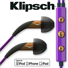 Klipsch X10i - D1K37027 - Lou Reed Autogramm Edition In-Ear Kopfhörer für iPod / iPhone / iPad (3,5 mm Klinkenstecker / eloxiertes Kupfer mit lila Akzenten)