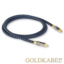 Goldkabel 71270 - Highline Opto 0250 - Optisches Digitalkabel 1 x Toslink auf 1 x Toslink (1 Stück / 2,5 m / schwarz/blau)