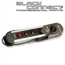 Goldkabel 821824 - Protector 3 - Mehrfach-Steckdosenleiste (1 Stück / 1,5 m / schwarz/silber)