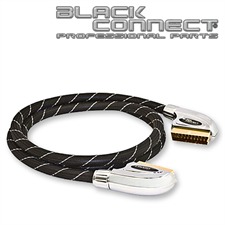 Goldkabel 821424 - Scart Limited Edition - 1 x Scart auf 1 x Scart (1 Stück / 5,0 m / schwarz/silber)