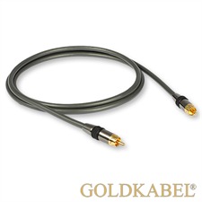 Goldkabel 113303 - Profi Koax 0500 - Audiokabel 1 x Cinch auf 1 x Cinch (1 Stück / 5,0 m / grau)