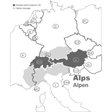 Navteq 11005041 - Alpen + MRE - Lancia Thesis Connect Navigation (1 CD / 2010/2011)
