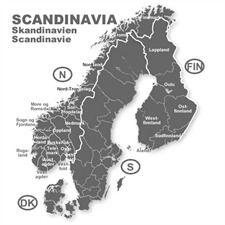 Navteq 11005047 - Skandinavien + MRE - Lancia Thesis Connect Navigation (1 CDs / 2010/2011)