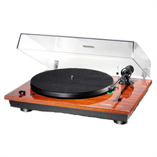 THORENS TD 295 - halbautomatischer Plattenspieler (inkl. Thorens Tonarm TP 41 / MM-Tonabnehmer AT-95E / Klavierlack Mahagoni)