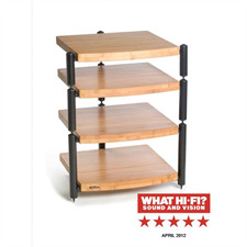 Atacama ERIS ECO 5.0 HiFi-Rack (4 Etagen / Bambus Vollholz / Spikes)