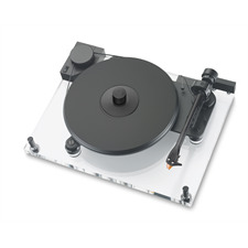 Pro-Ject Perspective Anniversary - Plattenspieler inkl. 9-Zoll-Tonarm + MM-Tonabnehmer Ortofon 2M Bronze (Chassis aus transparentem Acryl / inkl. Speed Box / inkl. Phono RCA-CC Kabel)