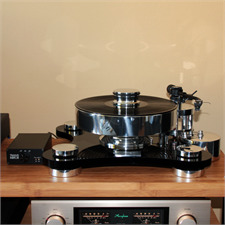 Transrotor ZET 1 - High-End Plattenspieler + Transrotor - Uccello - MM-Tonabnehmer (inkl. Transrotor - TR800-S - Tonarm / inkl. Gegengewicht / in schwarzer Ausführung)