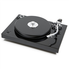 Pro-Ject 2-Xperience SB S-Shape - Plattenspieler inkl. 9 Zoll S-Shape Tonarm + Speedbox (Hochglanz schwarz / mit elektronischer Drehzahlregelung / inkl. Staubschutzhaube / ohne Tonabnehmer)