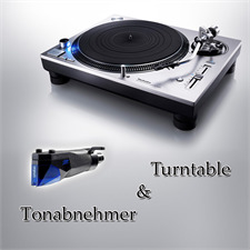 Technics + Ortofon PAKETANGEBOT: TECHNICS - Grand Class SL-1200GR - Plattenspieler (silber) + ORTOFON - 2M Blue PnP - MM-Tonabnehmer