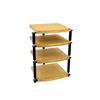 Atacama Eris2 Eco 5.0 - hi-fi rack - 4 levels (total of 4 shelves made from light bamboo solid wood = natural bamboo / incl. silver spikes)
