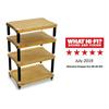 Atacama EVOQUE ECO 60/40 SE2 - hi-fi rack (4 shelves made from light bamboo solid wood = natural bamboo / satin black leg modules / incl. spikes)