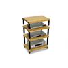 Atacama EVOQUE ECO 60/40 SE2 - hi-fi rack (4 shelves made from light bamboo solid wood = natural bamboo / satin black leg modules / incl. spikes)