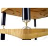 Atacama EVOQUE ECO 60/40 SE2 - hi-fi rack (4 shelves made from light bamboo solid wood = natural bamboo / satin black leg modules / incl. spikes)