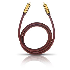Oehlbach 20535 - NF SUB 500 - subwoofer cinch cable (1 x RCA to 1 x RCA / 5.0 m / red/gold)