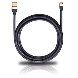 Oehlbach 60075 - i-Connect UM-B/U - Mobiles USB-Kabel,1 x  USB Micro-B auf 1 x USB-A  (1 Stück / 0,5 m / schwarz)