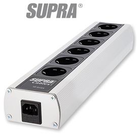 Supra Cables 3024000022 - SUPRA LoRad MD06-EU MKII - Mehrfach-Steckdosenleiste (schwarz/silber / 1 Stück)