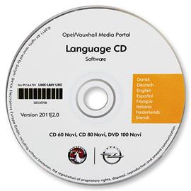95164791 - OPEL CD60 / CD80 / DVD100 Sprachen CD (Version 2011/2.0)