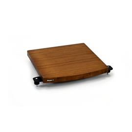 Atacama ERIS ECO 5.0 - HiFi-Rack - 2-Regalboden Basis-Ebene (aus dunklem Bambus Vollholz = dark bamboo / inkl. Spikes)