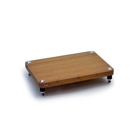 Atacama EVOQUE ECO 60/40 SE - SPECIAL EDITION - hi-fi rack - base module (made from dark bamboo solid wood = dark bamboo / legs in satin black finish / incl. spikes)