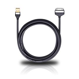 Oehlbach 60061 - i-Connect IP/U 500 - mobiles iPhone-Kabel mit 1 x Apple-Stecker auf 1 x USB-A (5,0 m / schwarz)
