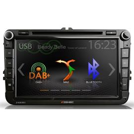 Zenec Z-E2050 - E>GO Navigationsgerät bzw. fahrzeugspezifischer Naviceiver für VW, SEAT + SKODA Modelle (DAB+ Infotainer 20,3cm TFT Screen / BT / für iPod/iPhone)