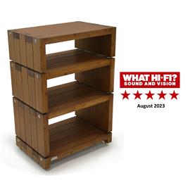Atacama ELITE ECO 24 Reference series - high-quality hi-fi rack (4 levels made of dark bamboo / incl. spikes) - SPECIAL PRICE
