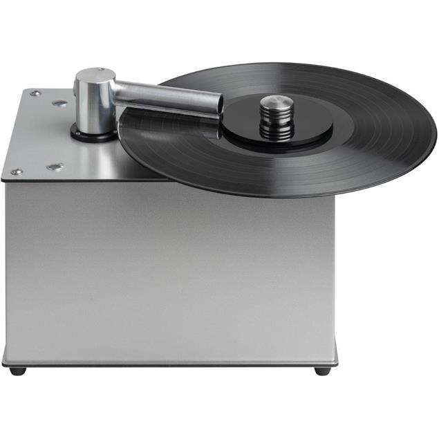 Pro-Ject Vinyl Cleaner VC-E - compact record cleaning machine for fast vinyl cleaning (800 W / 0.5 l tank / 6.5 kg / aluminum surface)