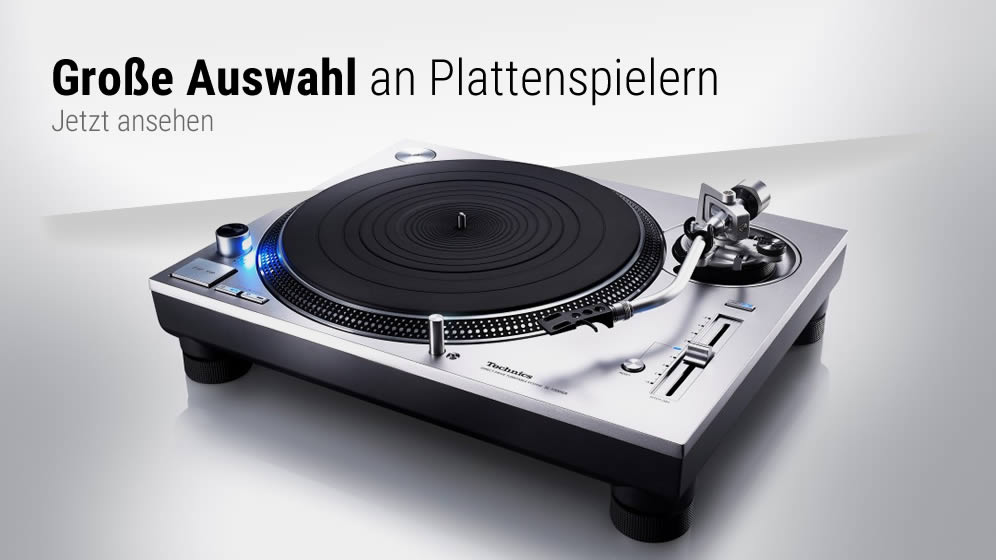Große Auswahl an Plattenspielern
